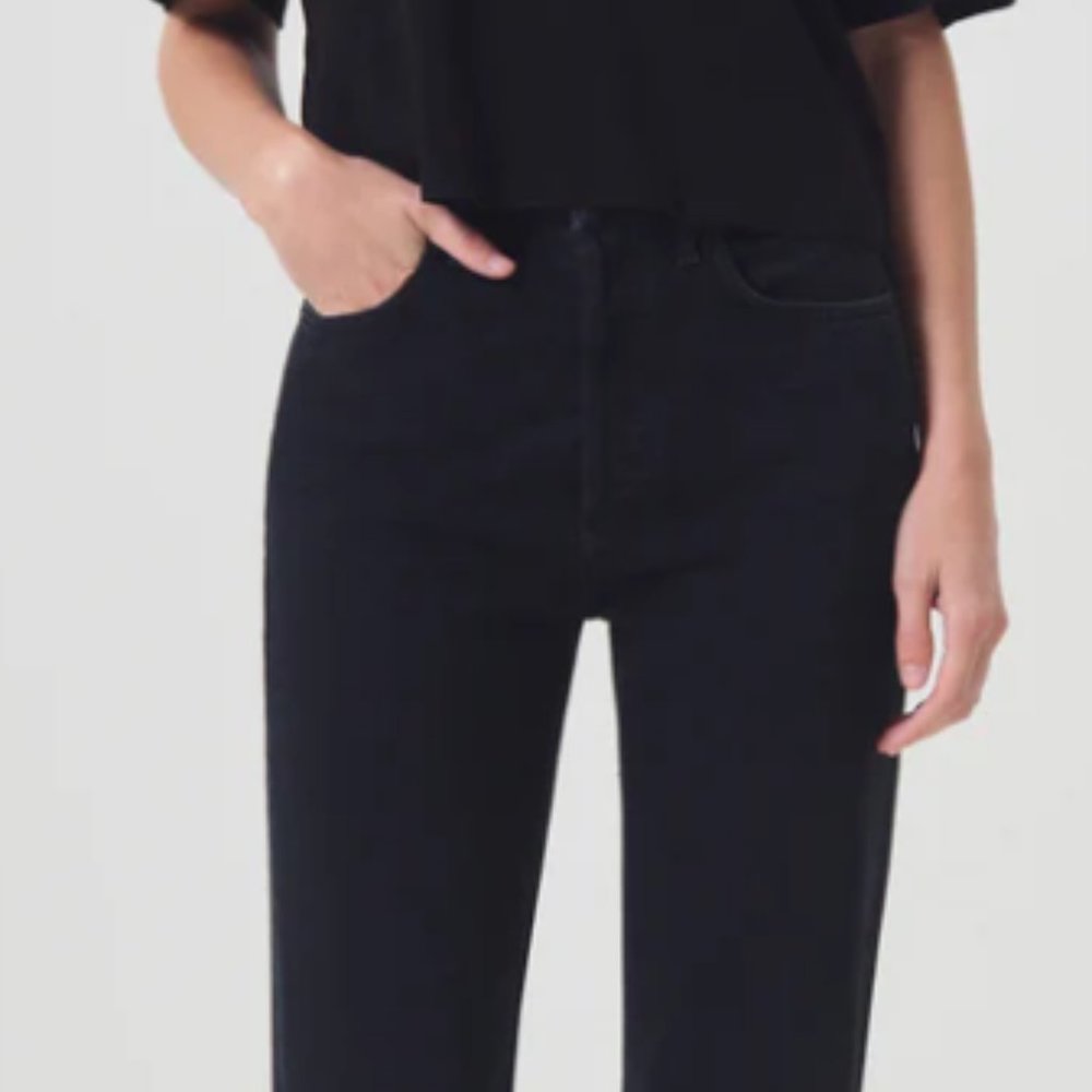 Size 27 AGOLDE 90s pinch waist jeans in ink black